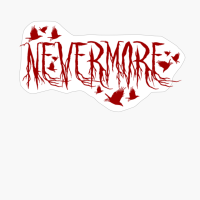 Nevermore - Edgar Allan Poe (Red)