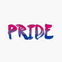 Bisexual Pride Flag Typography