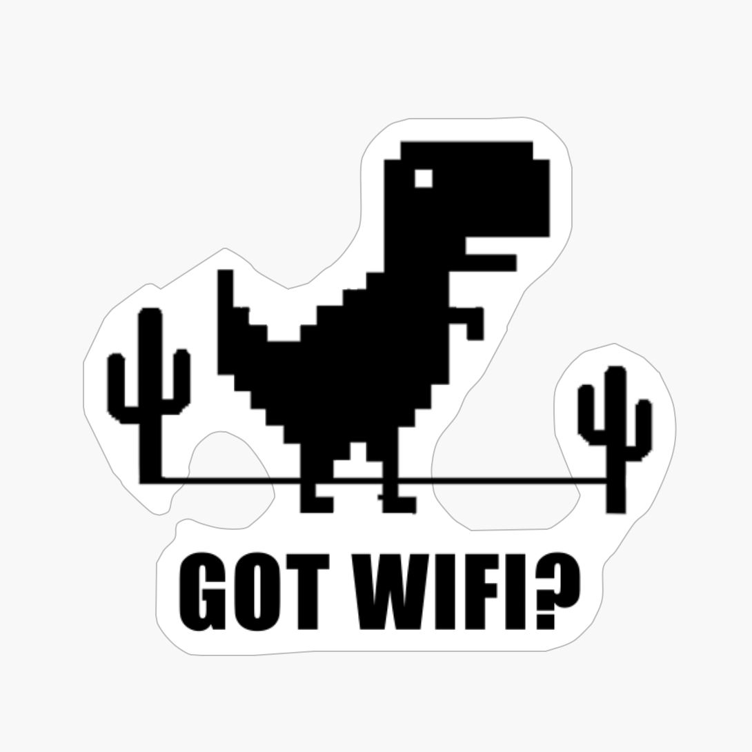 Got WIFI? - No Internet Dino