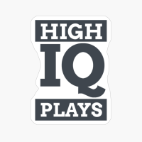 High IQ Plays - Black