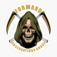 Forward Observations Group. Skull Face And Sickles. FOG