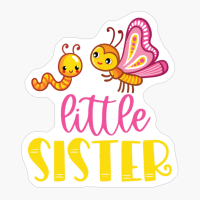 Pink Butterfly Little Sister