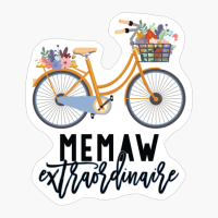 Memaw Extraordinaire With Floral Bike