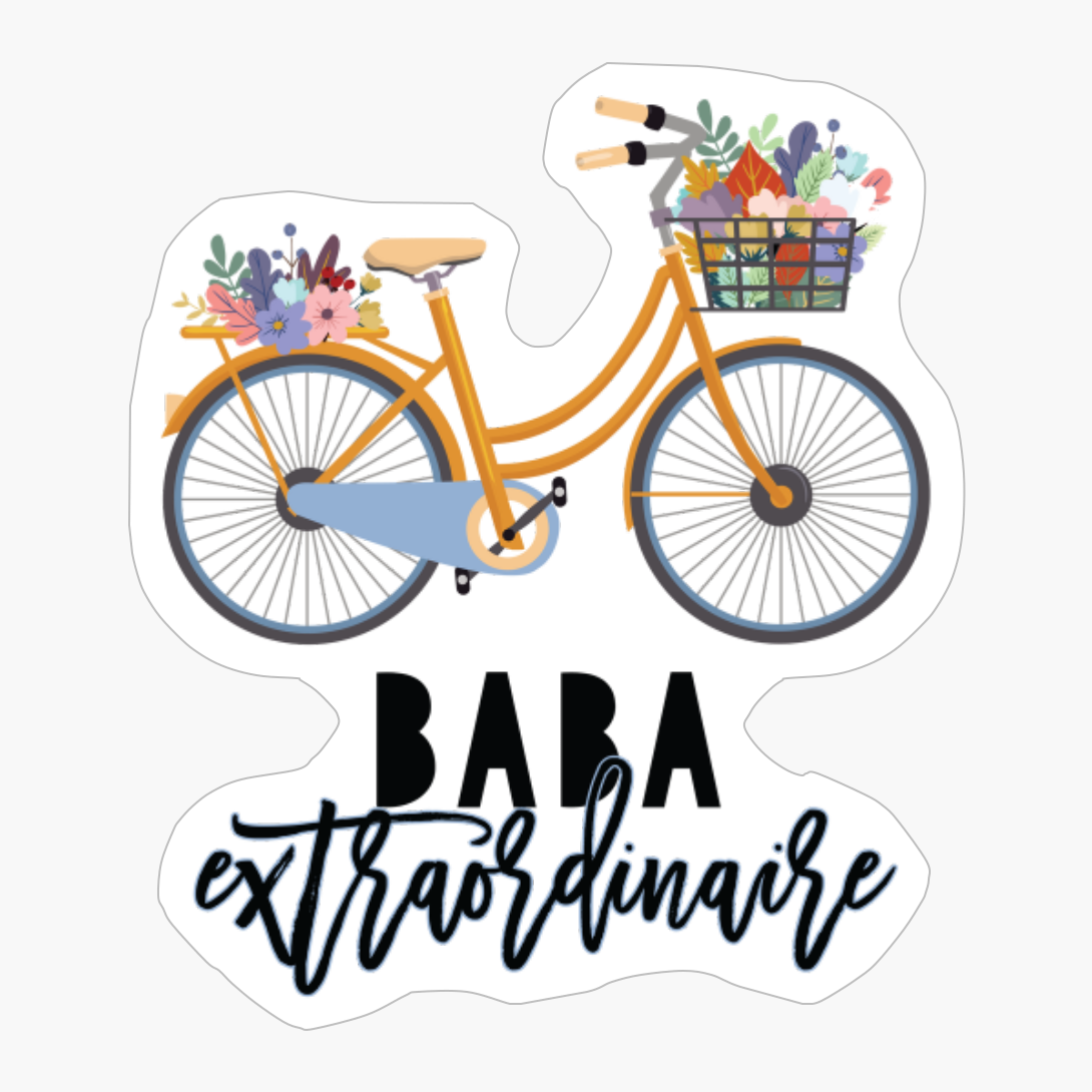 Baba Extraordinaire For Grandma With Floral Bike