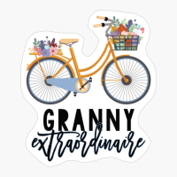 Granny Extraordinaire For Grandma With Floral Bike
