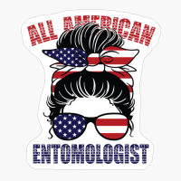 Messy Bun All American Entomologist