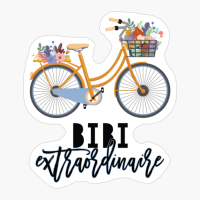 Bibi Extraordinaire For Grandma With Floral Bike Design