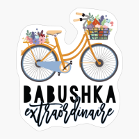 Babushka Extraordinaire For Grandma With Floral Bike