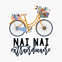 Nai Nai Extraordinaire For Grandma With Floral Bike