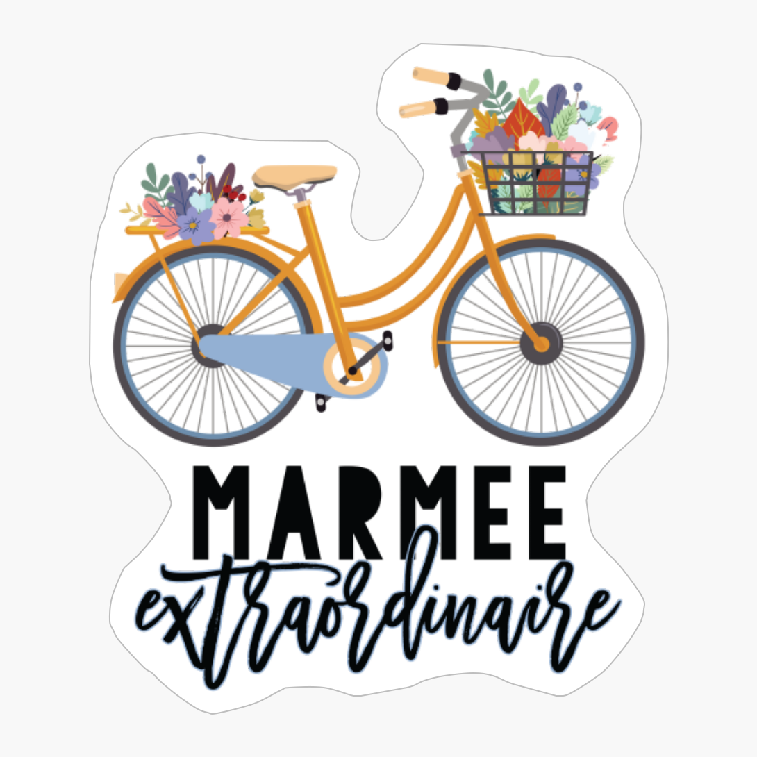 Marmee Extraordinaire For Grandma With Floral Bike
