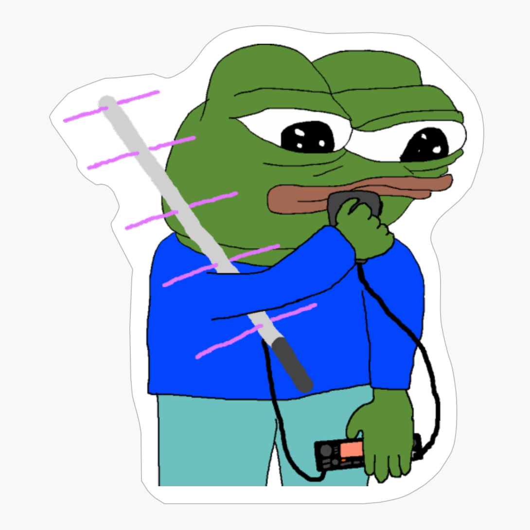 Radio Pepe The Frog, Ham Radio Pepe The Frog, Amateur Radio Operator Pepe The Frog, Radio Operator Pepe The Frog