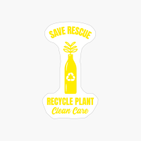 Save Rescue Recycle Plant Funny Planet Earth