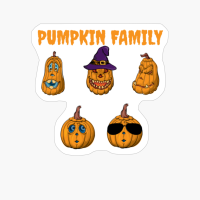 Pumpkin Family Tee Shirt-halloween