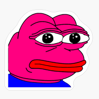 Pink Pepe The Frog, RARE Pepe The Frog, Pepe The Frog Meme, Pink Pepe The Frog Meme