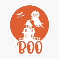 Boo - Funny Halloween Pumpkin Design