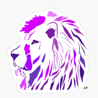 Shades Of Purple Lion’s Head Face Pink