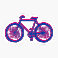 Bisexual Pride Color Echo Bicycle Design