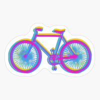 Pansexual Pride Color Echo Bicycle Design