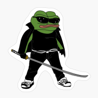 Ninja Pepe The Frog, Samurai Pepe The Frog, Ninja Pepo, Ninja The Frog, Ninja Pepo The Frog, Neo Pepe The Frog