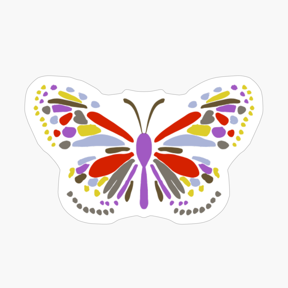 Exploded Butterfly, Purple