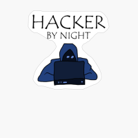 Hacker By Night Hooded With Laptop
