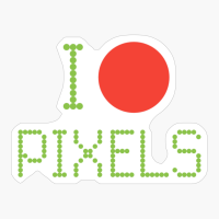 I Love Pixels Funny Computer Geek Web Developer Programmer Coder Tech Nerd