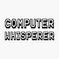 Computer Whisperer Green Text Tech Support PC Laptop Repair Technician Geek