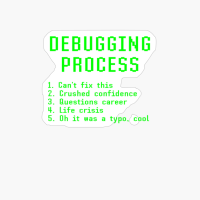 Funny Debugging Process List Computer Programmer Joke