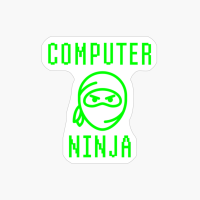 Computer Ninja Face PC Repair Technician Tech Support Geek