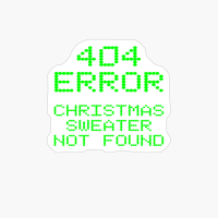 404 Error Christmas Sweater Not Found Funny Computer Geek