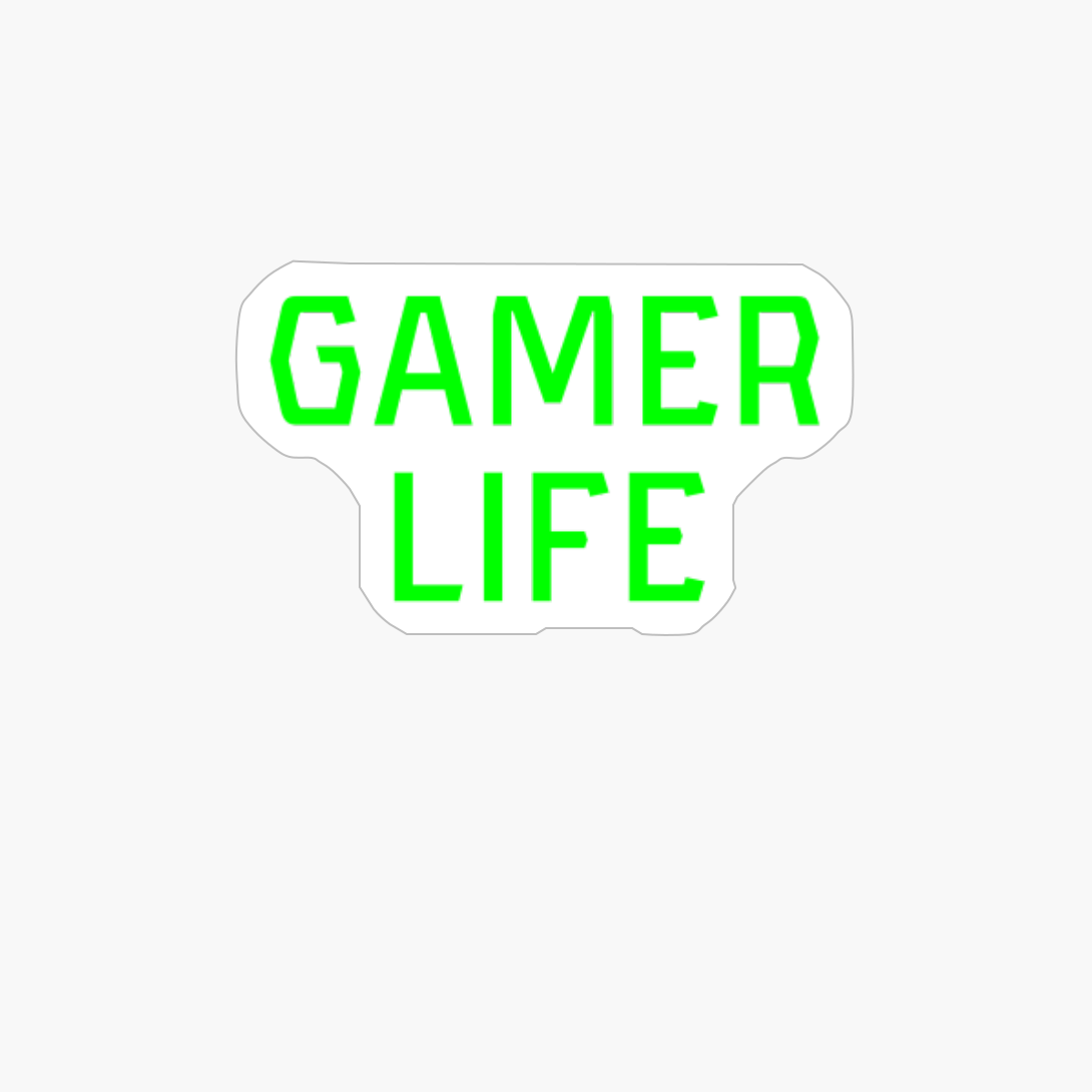 Gamer Life Gamerlife Computer Video Gaming Gift Slogan
