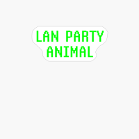 Lan Party Animal Funny Gamer Computer Geek Nerd Gift