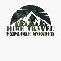 Hike Travel Explore Wonder Dark Green Forest Colors Mountain Path Sunset Design