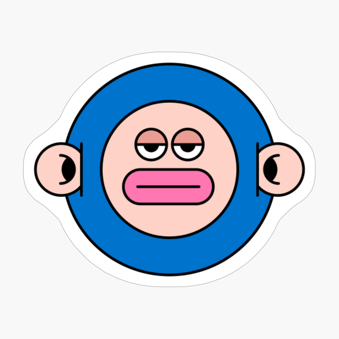 Duh Monkey Purple Cute Monster Emoji