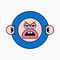 Copy Of Happy Monkey Monkey Purple Cute Monster Emoji