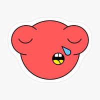 Copy Of Crying Red Cute Monster Emoji