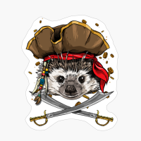 Pirate Hedgehog Jolly Roger Halloween Costume Christmas Gift