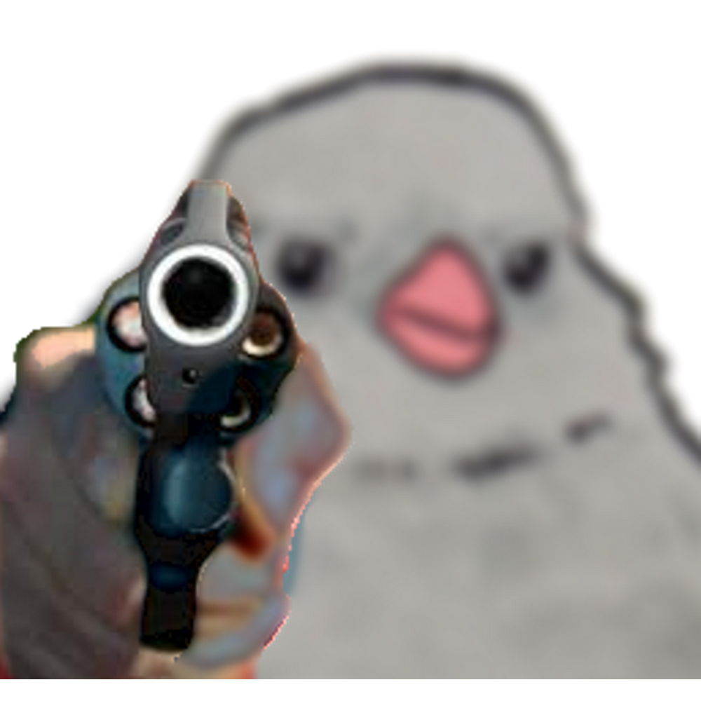 Bird Meme Pistol, Bird Meme Revolver, Bird Meme, Annoyed Bird Meme ...