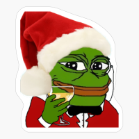 Christmas Pepe The Frog, Christmas Pepe, Santa Pepe The Frog, Santa Claus The Frog, Pepe The Frog Celebrates Christmas