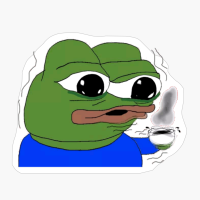 Coffee Addicted Pepe The Frog, Pepe The Frog With A Coffee, Pepe The Frog Taking A Coffee, Coffee Pepe The Frog