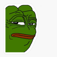 RARE Pepe The Frog, Pepe The Frog Looking With Contempt, Pepe The Frog Looking, Special Pepe The Frog