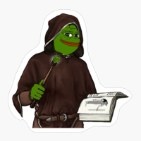 Wizard Pepe The Frog, Magus Pepe The Frog, Magician Pepe The Frog, Necromancer Pepe The Frog, Witch Pepe The Frog