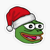 Christmas Pepe The Frog, Santa Pepe The Frog, Santa Claus Pepe The Frog, Santa Frog Claus