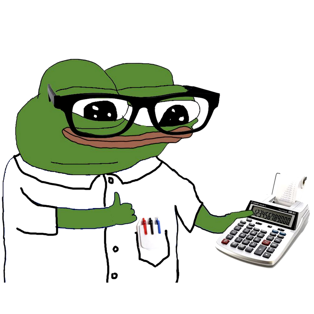 Mathematician Pepe The Frog, Mathematics Pepe The Frog, Mathematical Pepe The Frog, RARE Pepe The Frog, Accountant Pepe The Frog