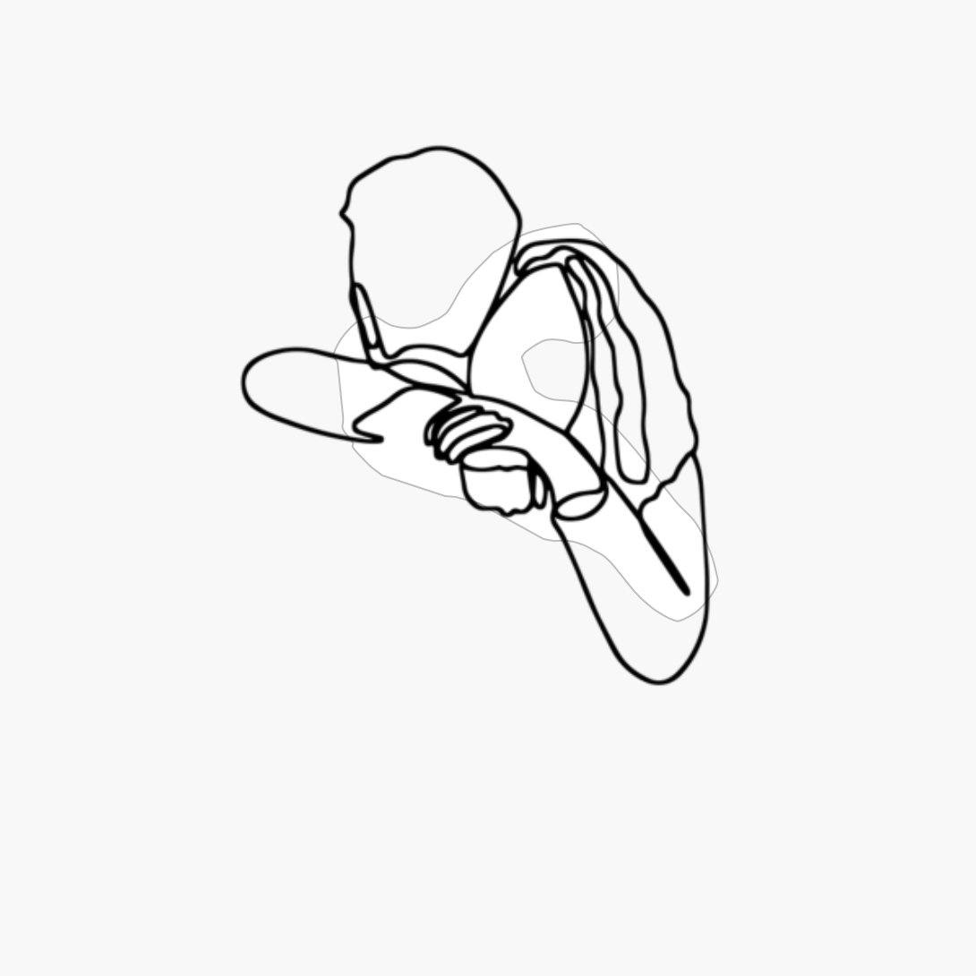 Line Art Face Mono Line Art Man And Women Hugging Abstract Portrait Aesthetic