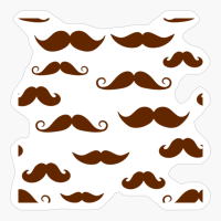 Mustache Pattern - Brown Edition