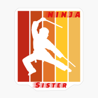 Ninja Sister Warrior Family Stripes