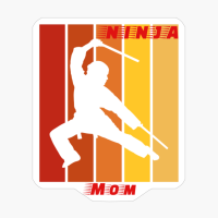Ninja Mom Warrior Family Stripes
