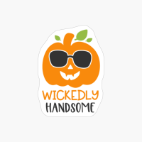 Wickedly Handsome, Pumpkin Gift, Halloween Gift