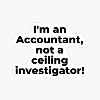 I'm An Accountant, Not A Ceiling Investigator!